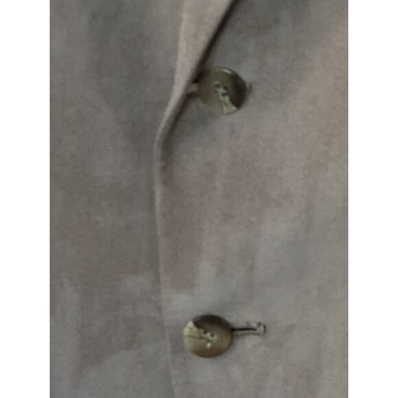 VTG Orvis Mens Suede Leather Blazer Jacket 42L Light Brown 90s Western Ranch USA - Picture 7 of 15